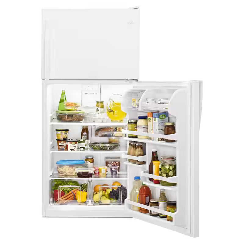 30 in. 18.3 cu. ft. White Top Freezer Refrigerator J876