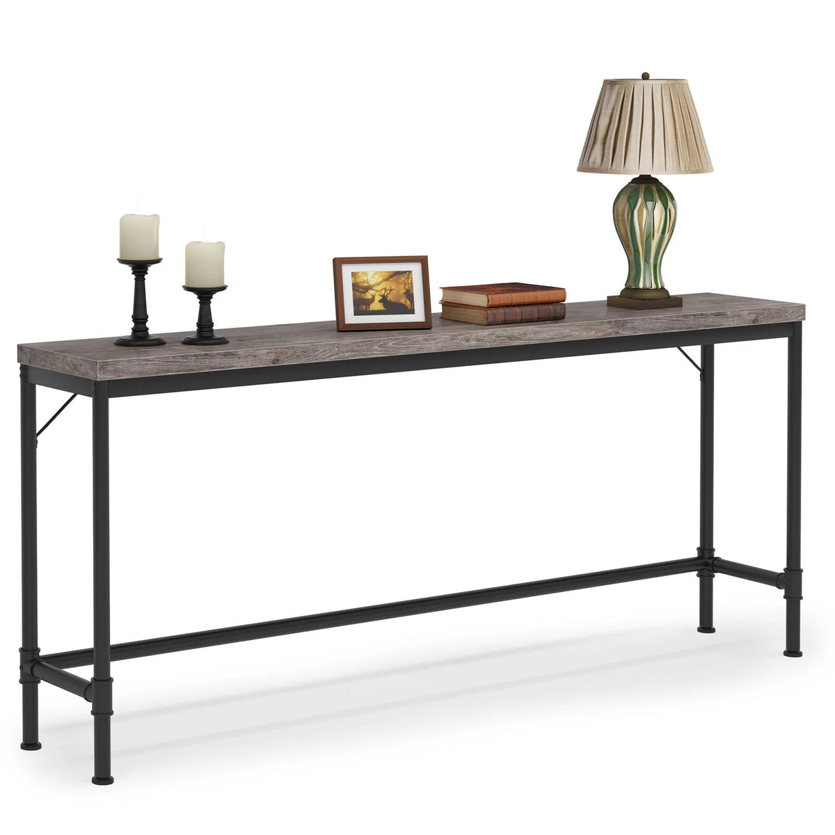 70.9" Grey Console Table X876013