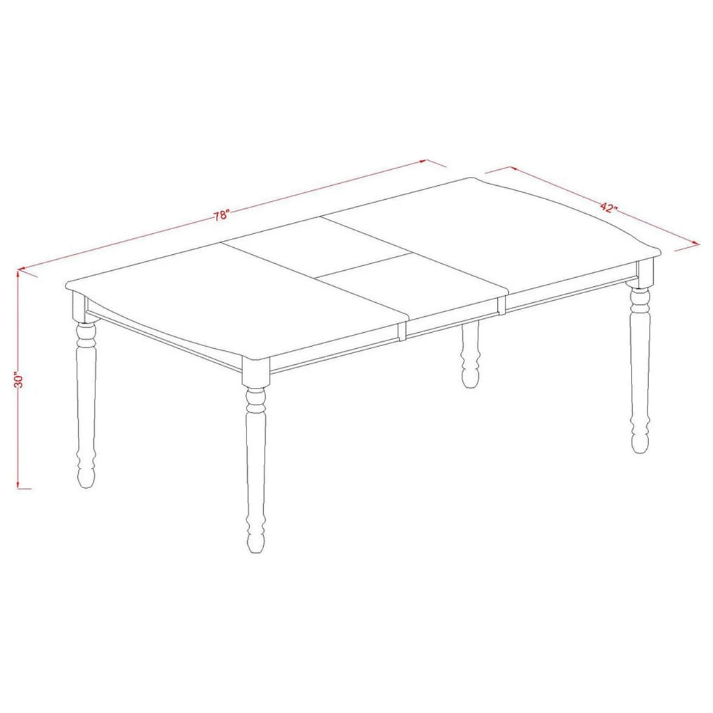 Mahogany Finish Dining Room Table With Butterfly Leaf N569815