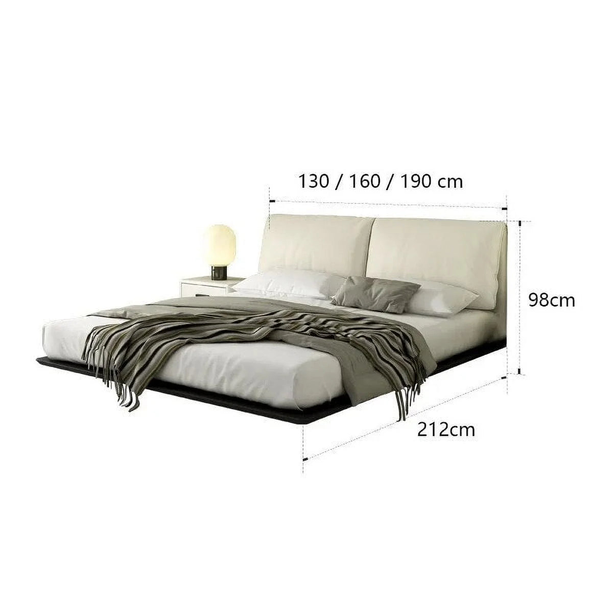 Leather Double Bed N744527