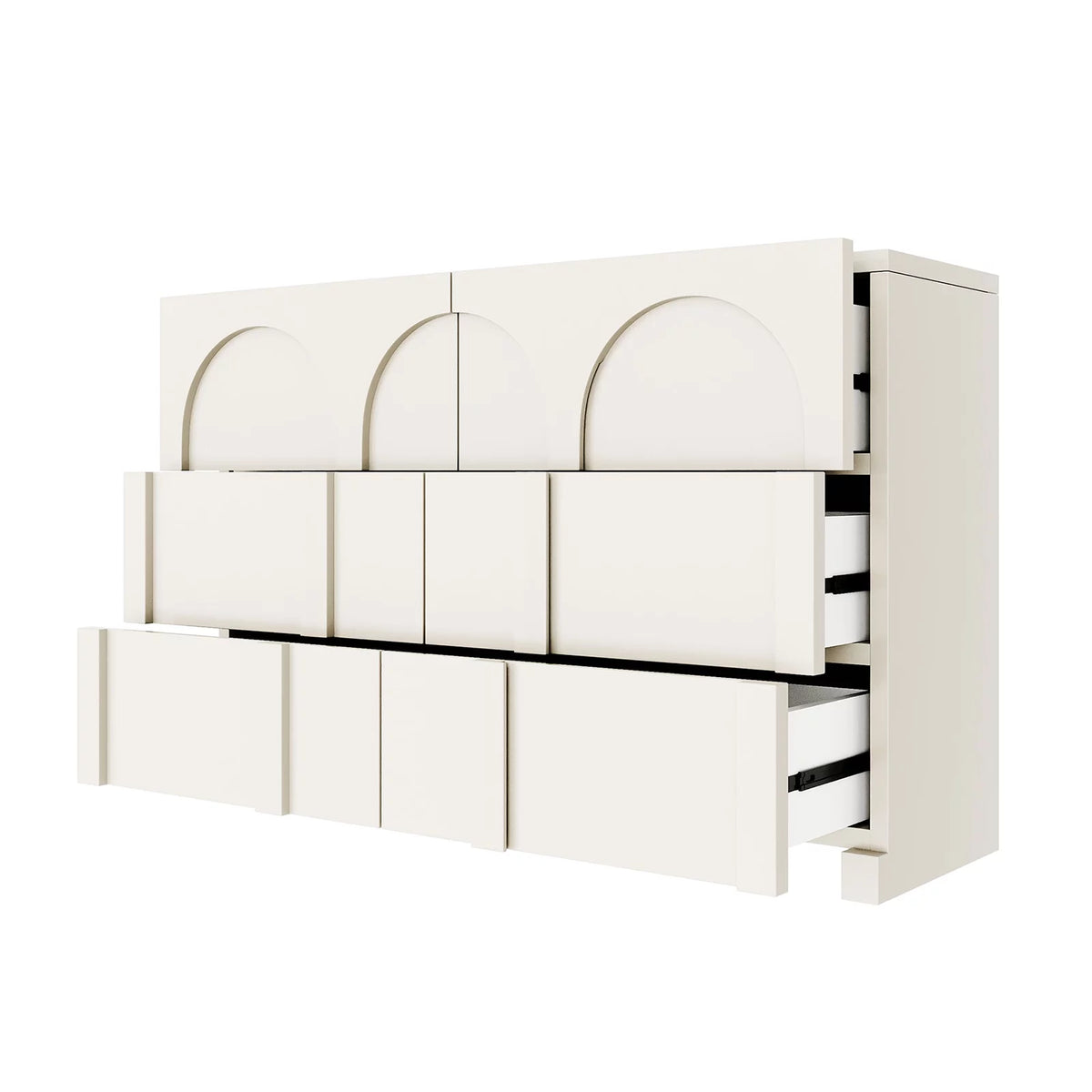 Half Gloss White 6 Drawer Dresser Z295327