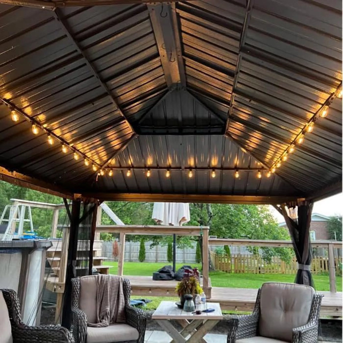 10x10x9.5ft Hardtop Gazebo V124609