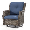 Wicker Swivel Chair with Cushions K4895