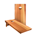 Wood Panel Cornhole Boards Toss Game Beanbag Set D971487