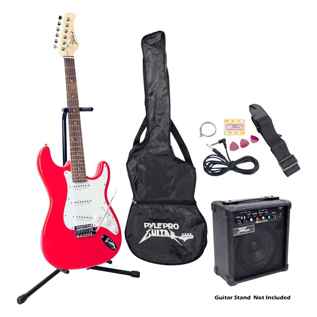 Red Beginner Electric Guitar Package Q67008