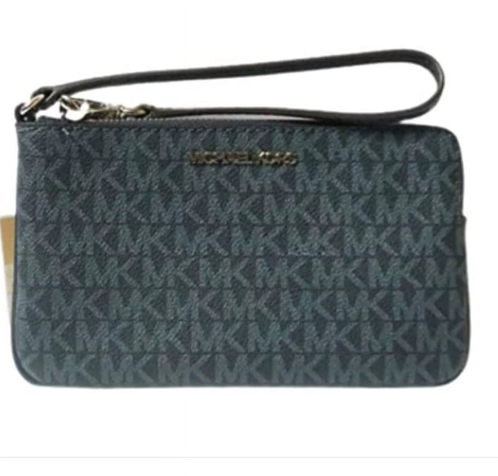 Womens Large Top Zip PVC Wristlet Clutch L42772