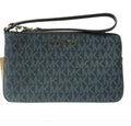 Womens Large Top Zip PVC Wristlet Clutch L42772