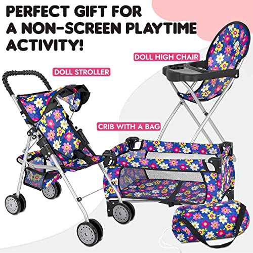 Doll 3 Piece Play Set Baby Doll Accessories J616466