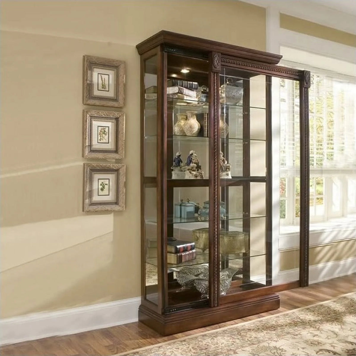 Cherry Curio Cabinet P92239