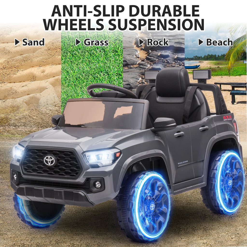 12V Battery Powered Ride on Truck with Remote Control, Gray I920377