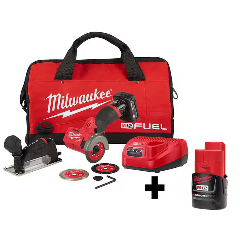 12V Cordless Brushless Cut Off Saw Kit with Battery F7877