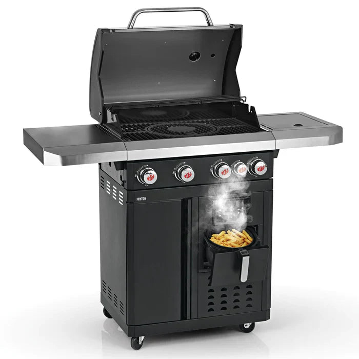 Black Gas BBQ with Airfryer M74297