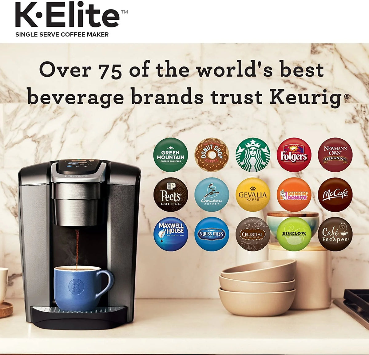 Single Serve K-Cup Pod Coffee Maker E871832