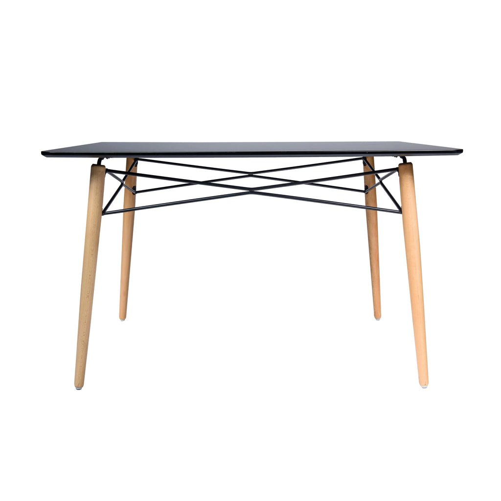 4Ft Rectangle Wooden Top Dining Table A782