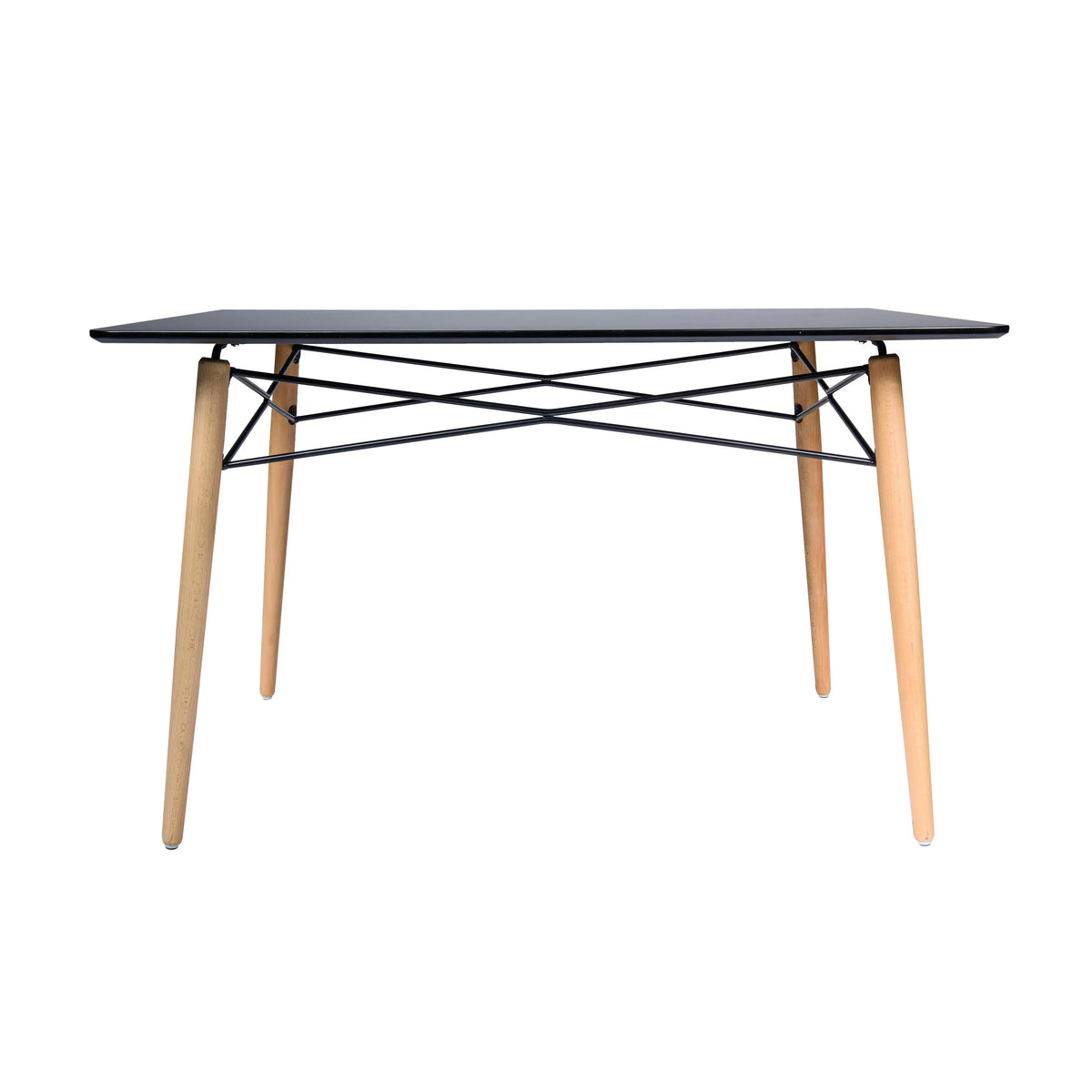 4Ft Rectangle Wooden Top Dining Table A782