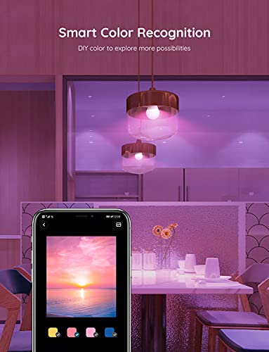 Color Changing Smart LED Light Bulbs 4 Pack F33634