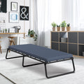 Folding Guest Bed Cot with Cooling Gel Foam Mattress, Twin R7397