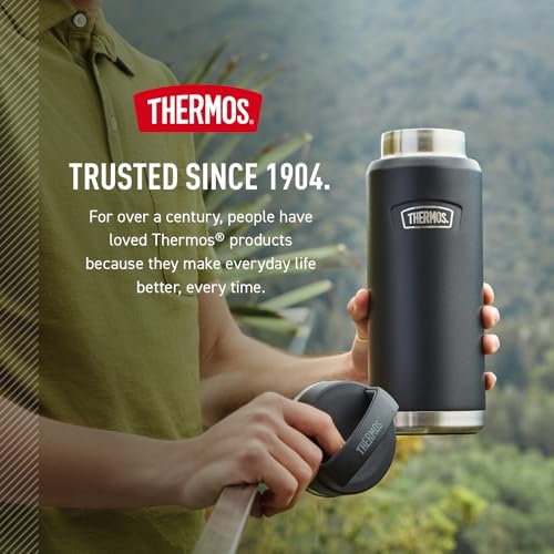 Stainless Steel Vacuum Insulated Water Bottle with Screw Top Lid 32 Ounce I99154