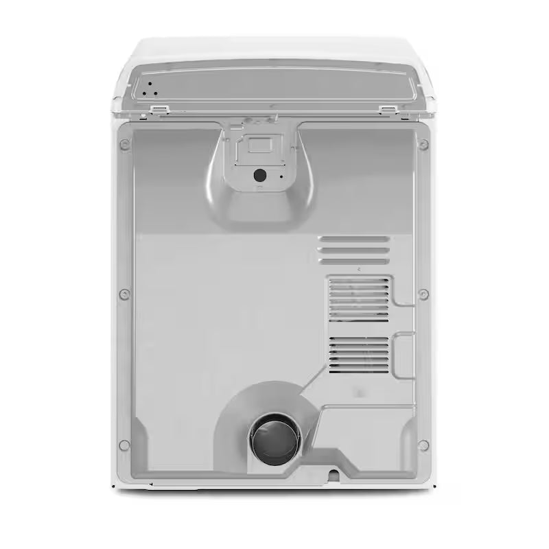 White 7 cu. ft. Electric Top Load Dryer with Steam W905