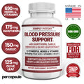 Blood Pressure Support Supplement 90 Capsules O244