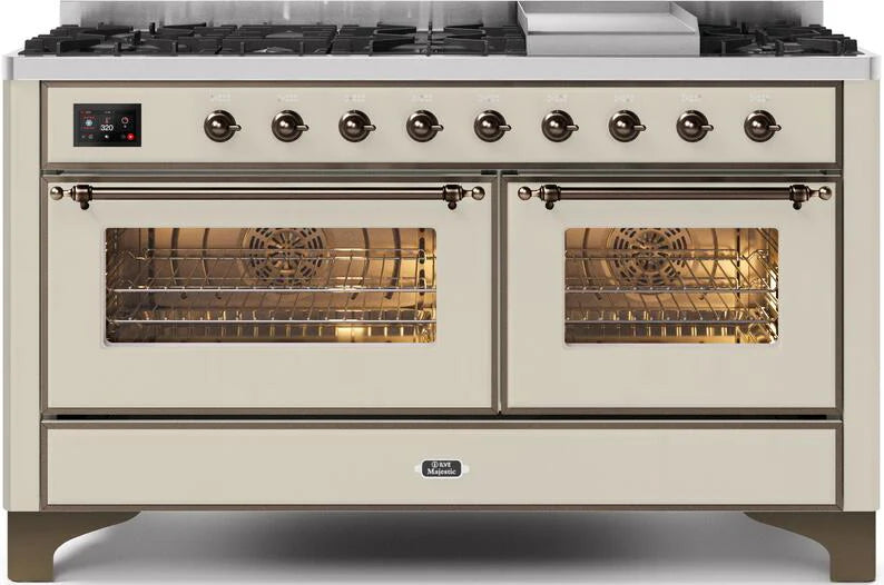 Antique White Dual Fuel Propane Gas Range O35270