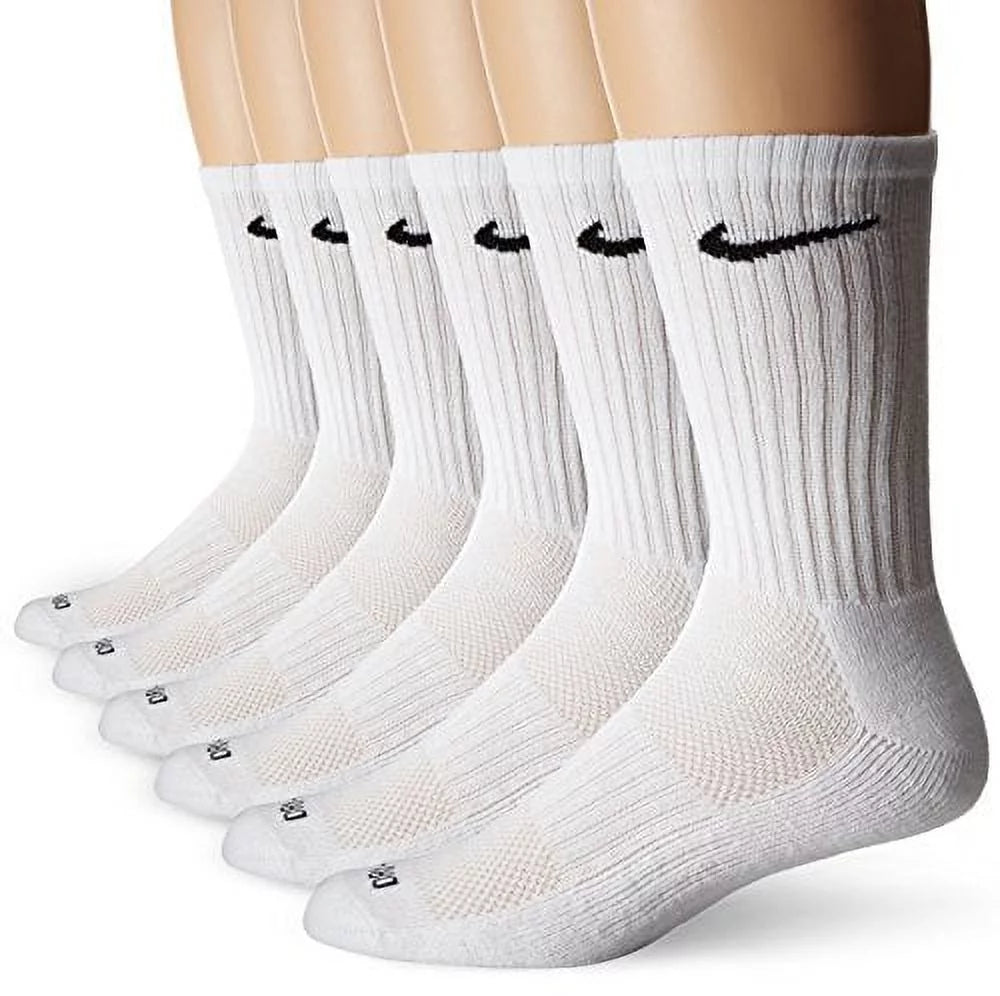 White Crew Training Socks 6 Pair P9652