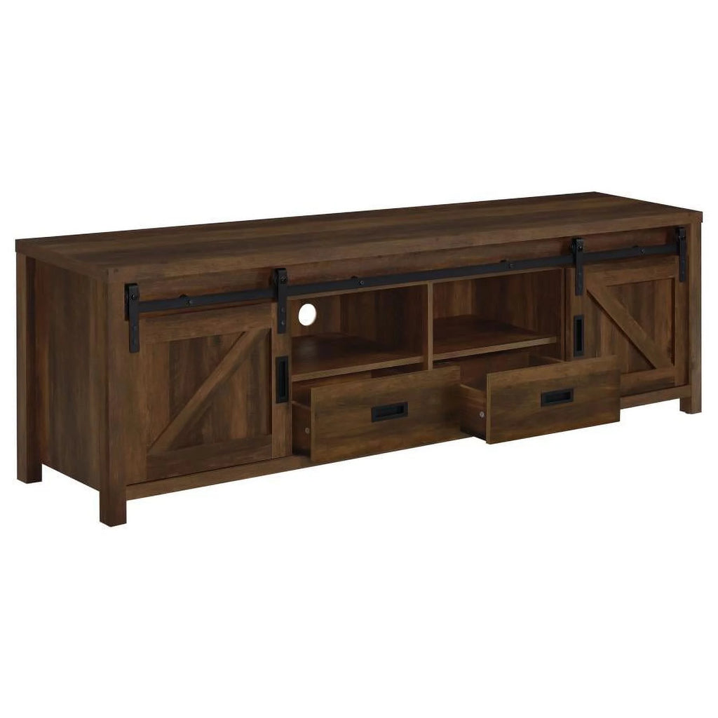 Rectangular TV Console with 2 Sliding Doors E6387