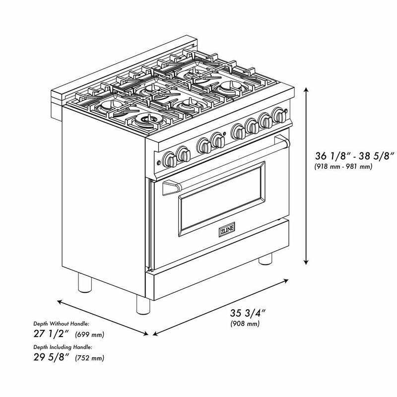 6 Burner Dual Fuel Range with Griddle K774