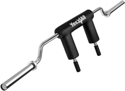 Multi Grip Barbell & Cable Attachment with 2 Collars U7414