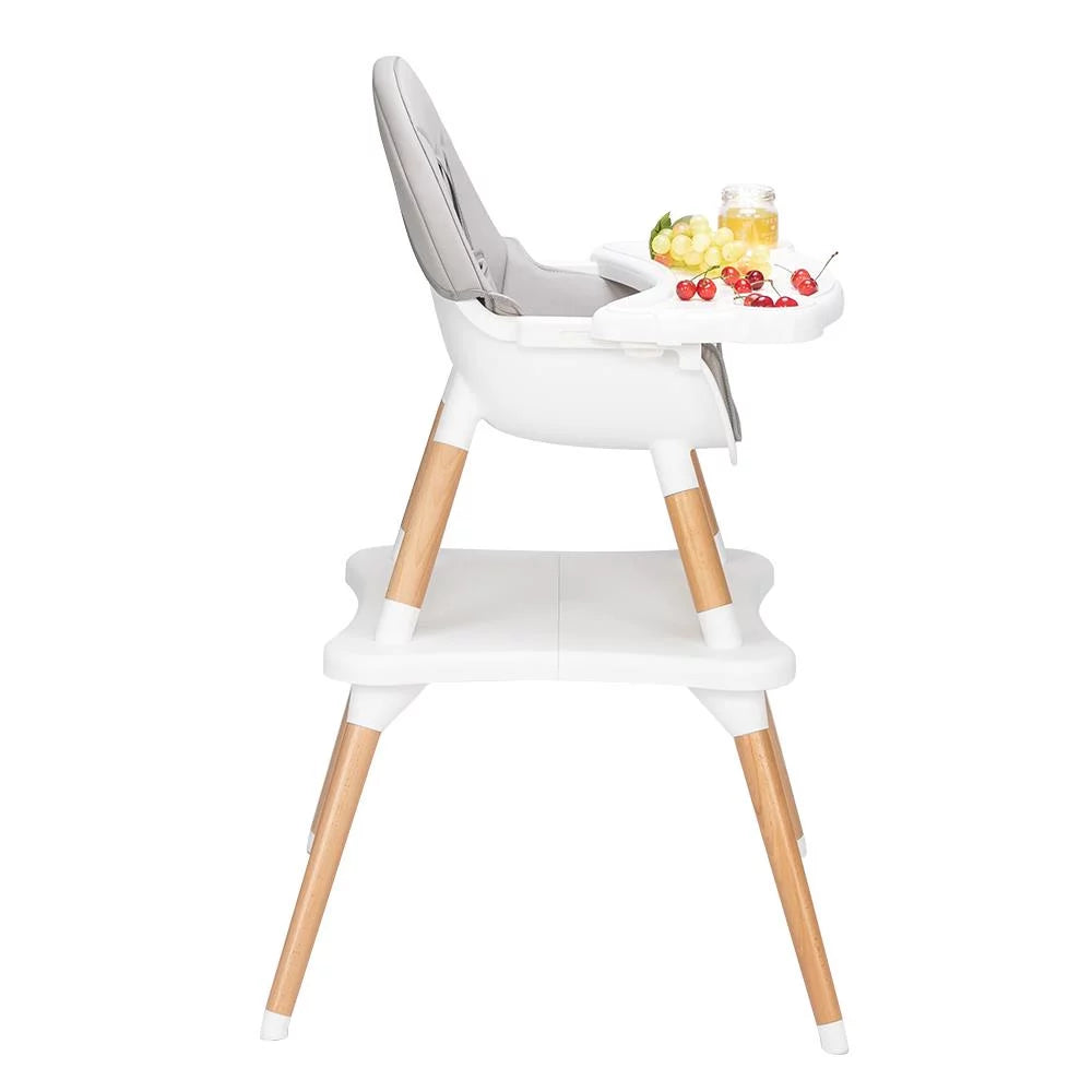 Wooden Gray Convertible High Chair H581