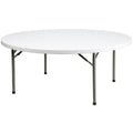 2' Round White Plastic Folding Event Table P7717