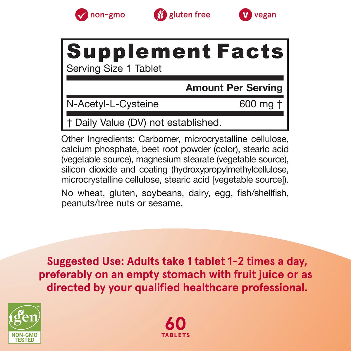 600 mg 60 Tablets W444934