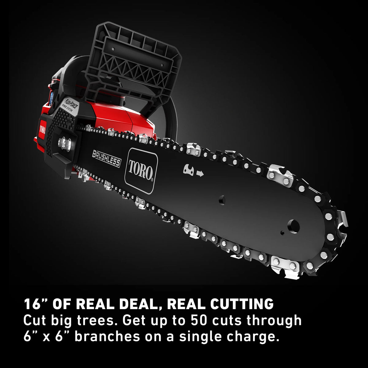 60V 16 Electric Brushless Chainsaw with Battery & Charger J439
