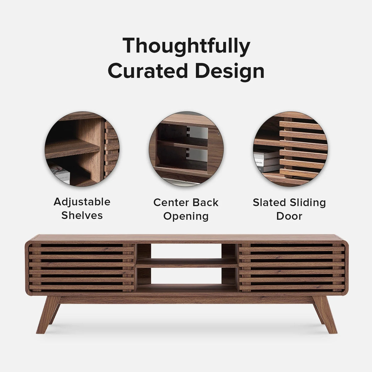 59 Mid-Century Modern TV Stand Console X599534