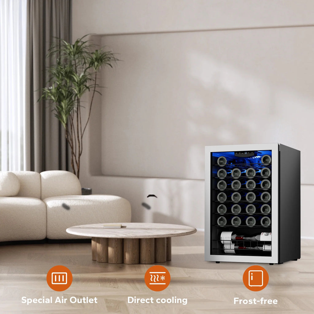 47 Bottle Mini Wine Cooler Refrigerator with Glass Door K880297