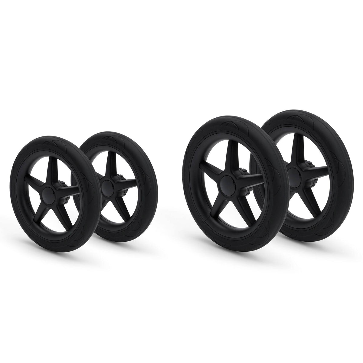 Wheel Replacement Set (4 Wheels) Black Caps L6899