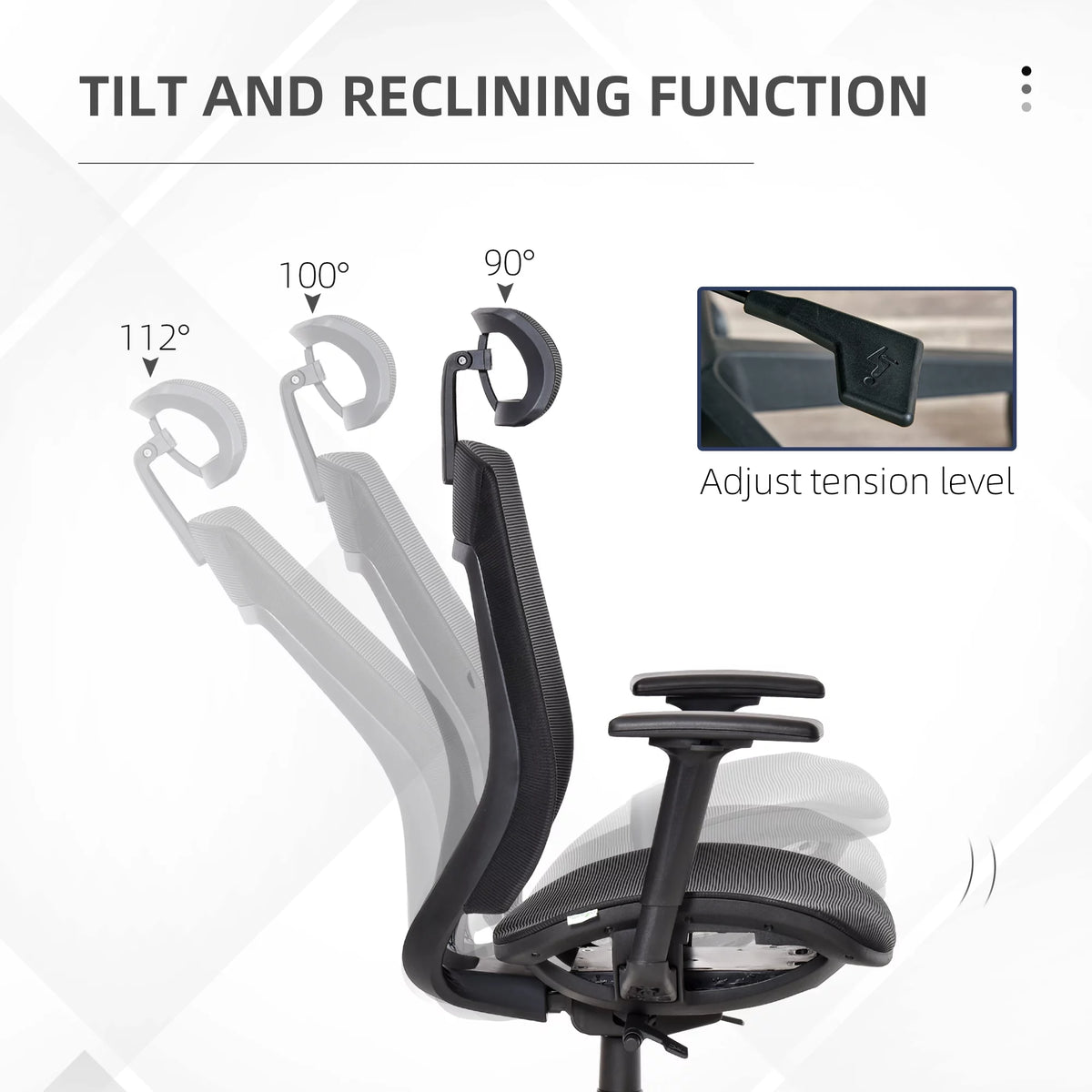 Black Ergonomic Mesh Office Chair S215