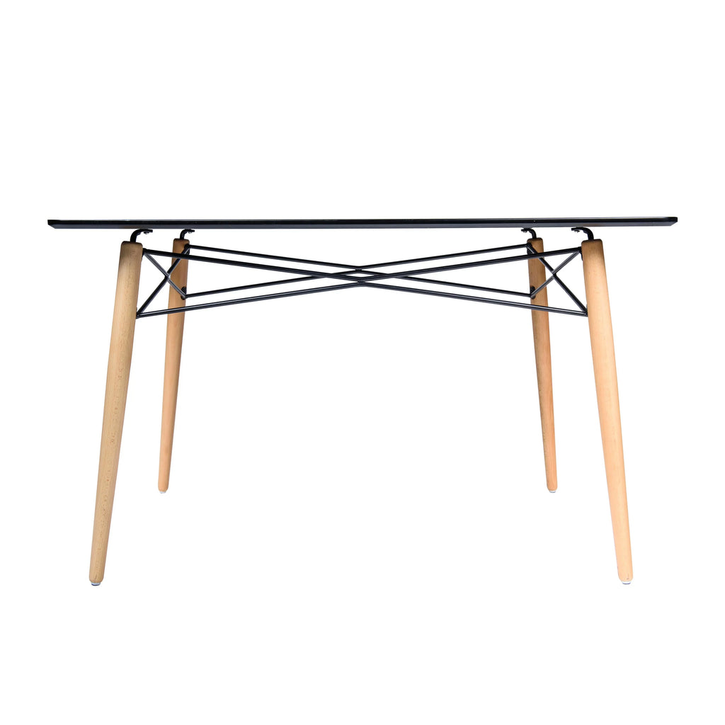 4Ft Rectangle Wooden Top Dining Table A782