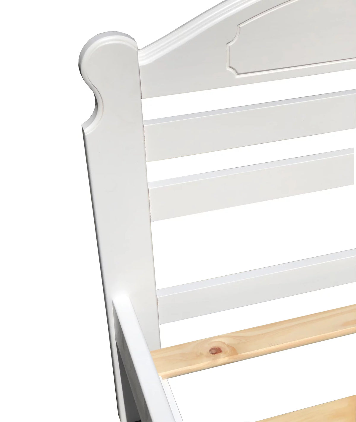 White Twin Wood Platform Bed C215558