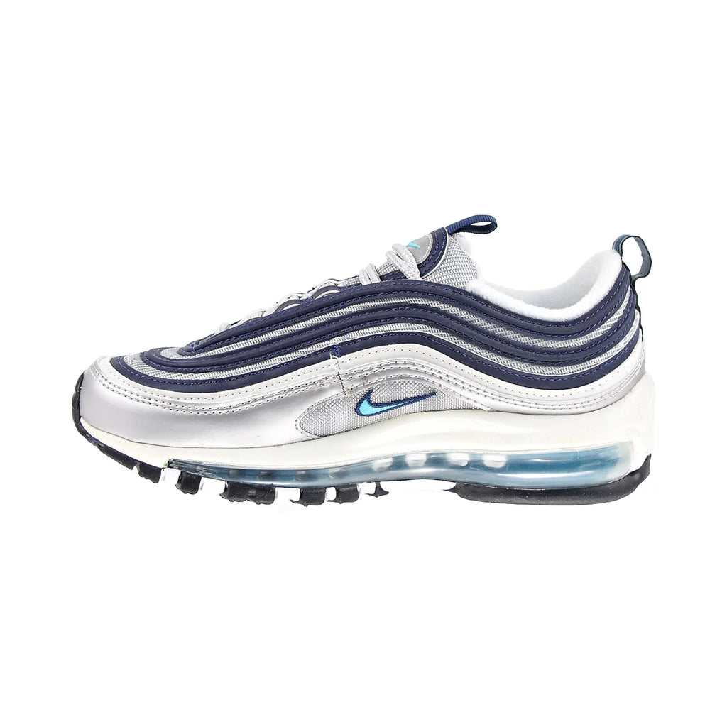 Metallic Silver Chlorine Blue Shoes G792