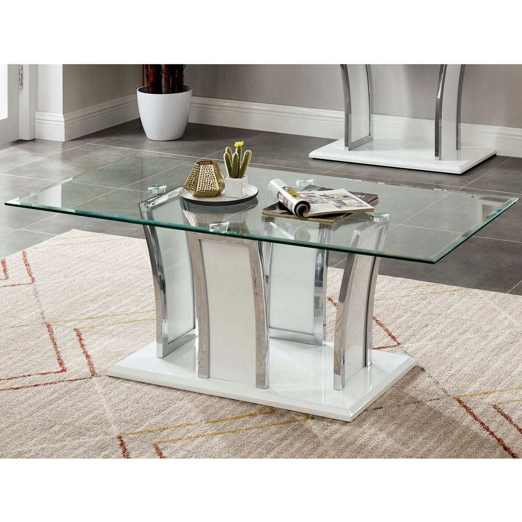 Glass Top Coffee Table J422823