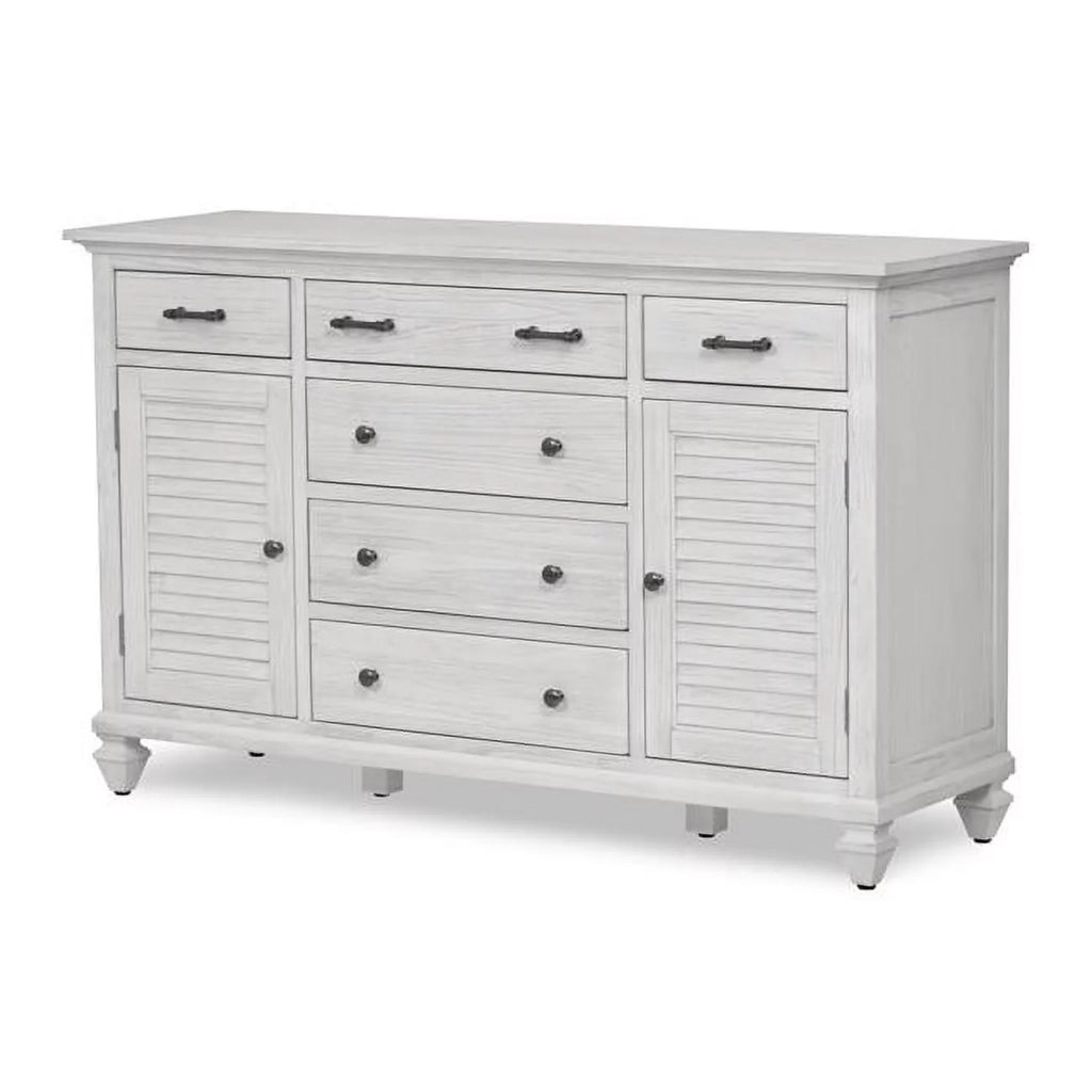 White 6 Drawer Wood Dresser Z7506