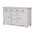 White 6 Drawer Wood Dresser Z7506