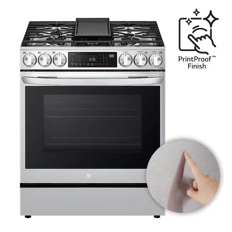 6.3 cu. ft. Slide-in Gas Range with Air Fry in Stainless Steel M692883