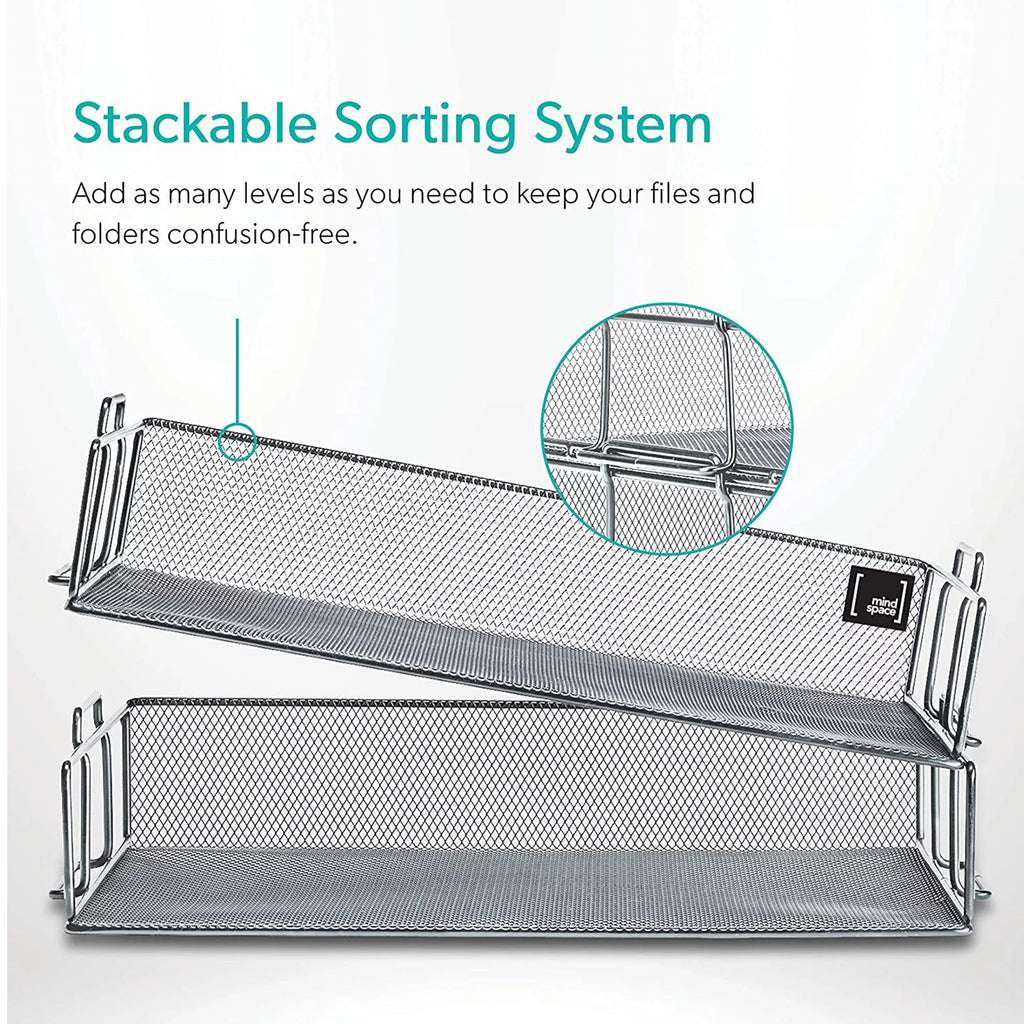 2 Tier Mesh Desk Organizer E4549