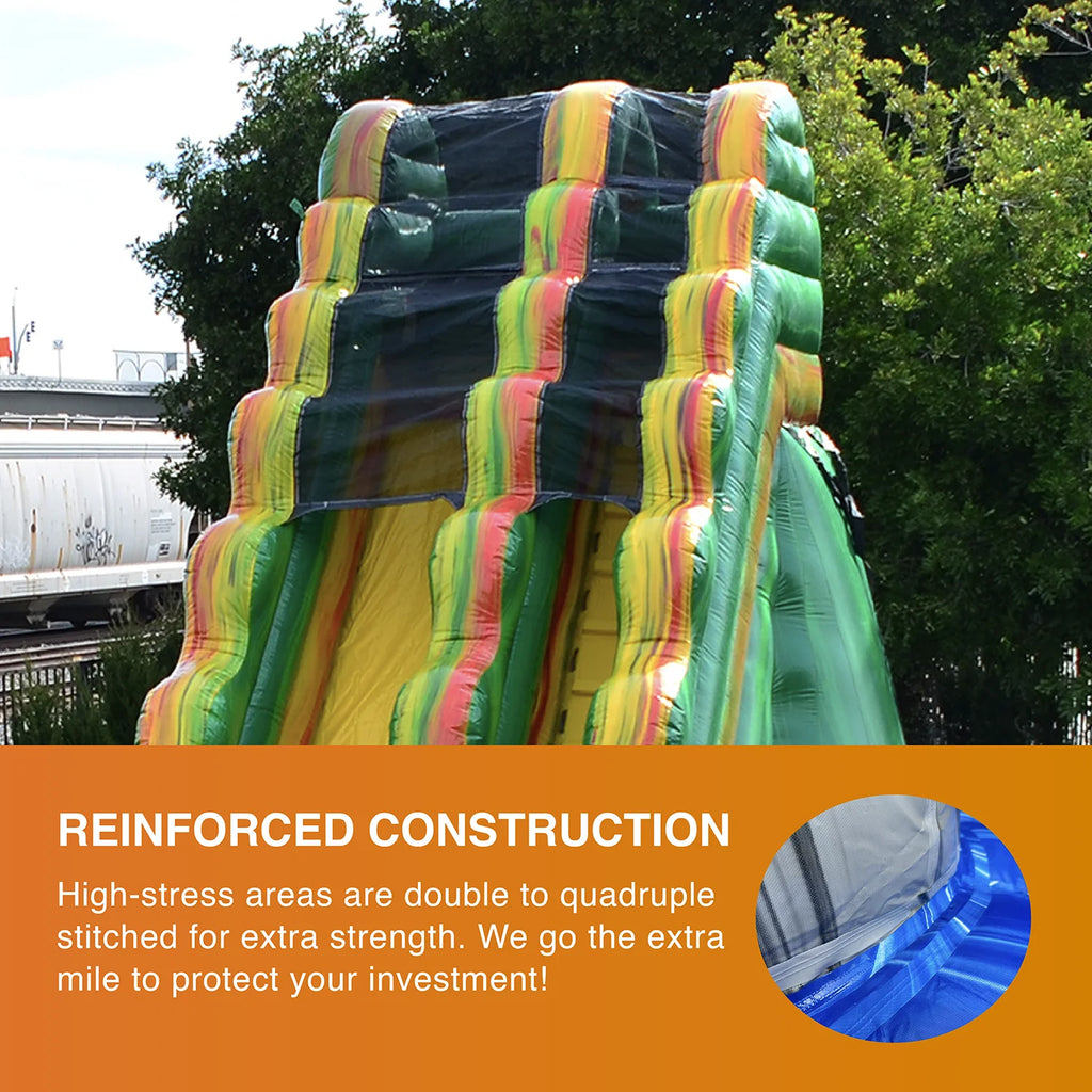 19' Commercial Grade Inflatable Water Slide with Splash Pool H422602