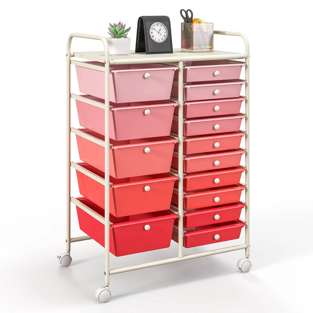 15 Drawer Rolling Storage Cart Organizer P221632