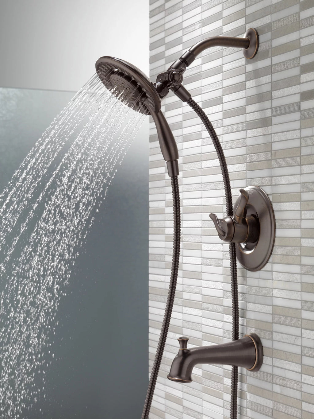 Tub & Shower Trim with In2ition in Venetian Bronze Faucet J144421