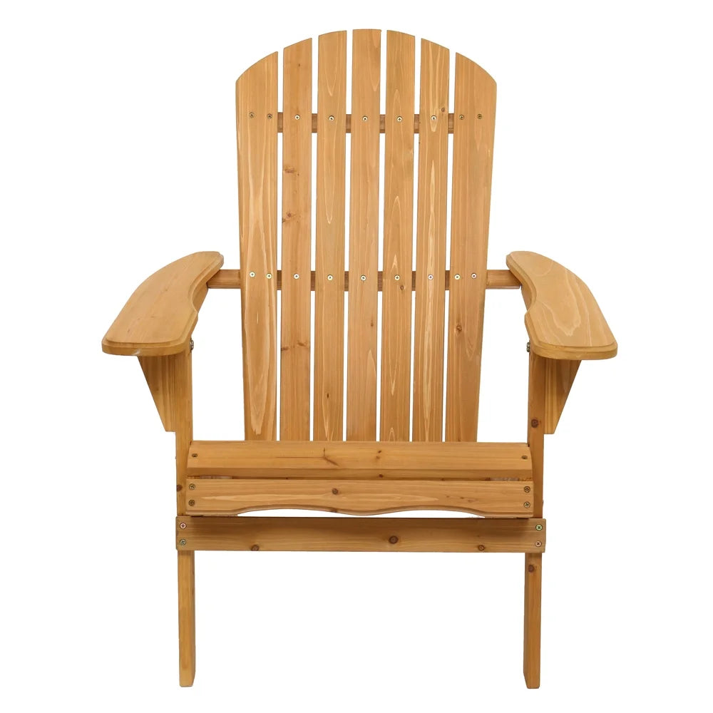 Yellow Wooden Folding Adirondack Chairs W579449