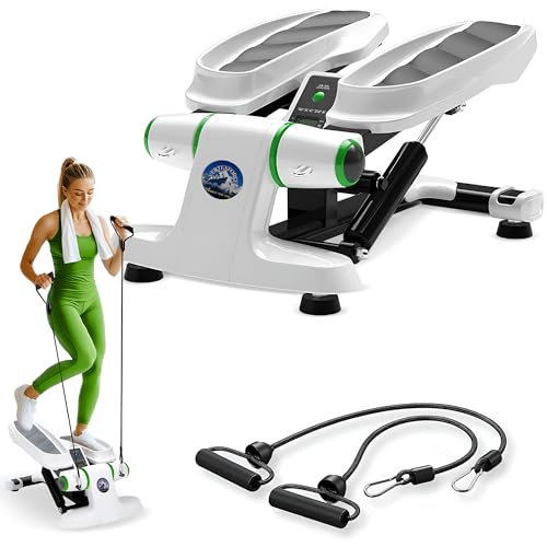 Adjustable Height Mini Stepper with Resistance Bands X934057
